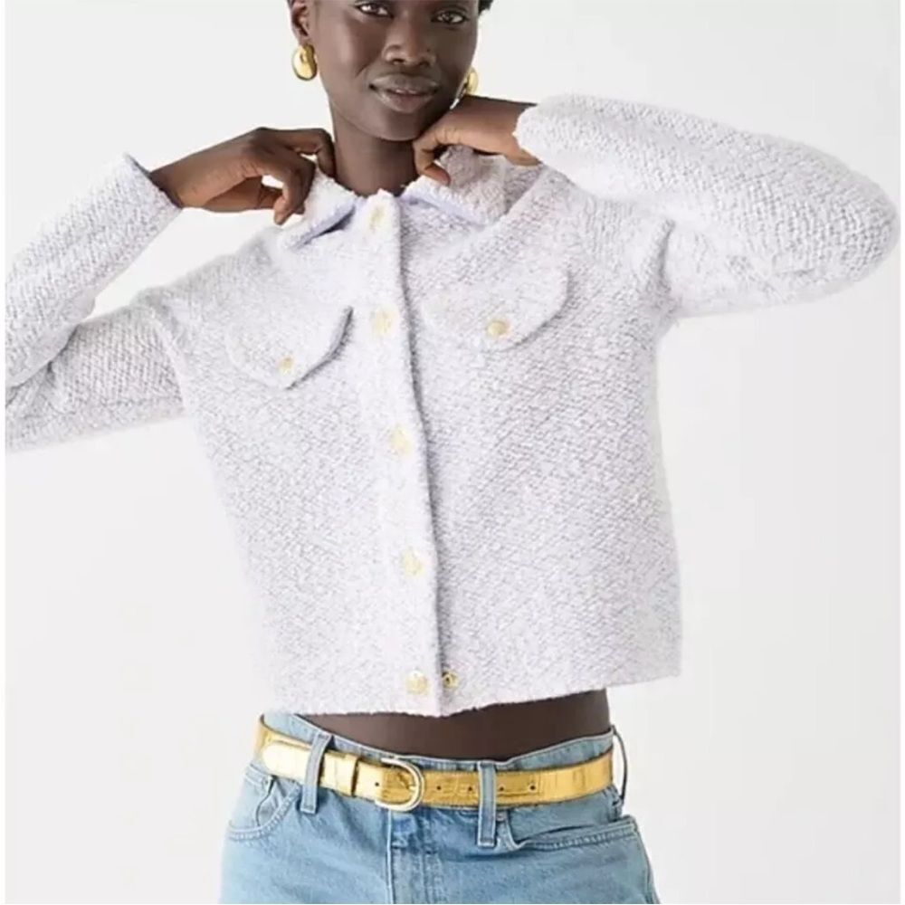 J Crew Collared lady jacket in wool bouclé size 3x